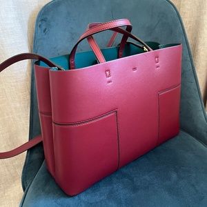 Tory Burch Block-T Triple Compartment Tote Bag